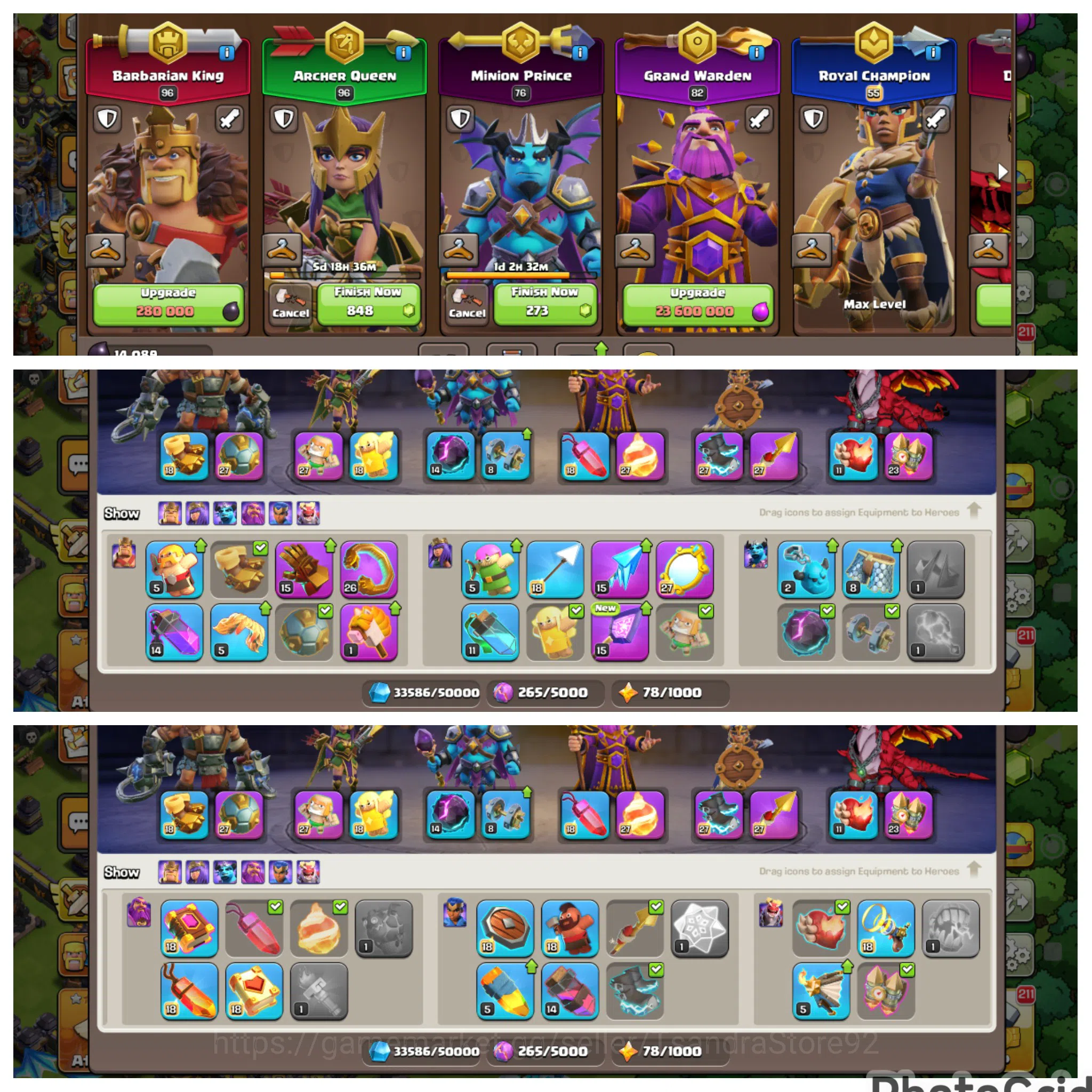 Clash of Clans Accounts High-End ENGINEREED MAXED TH 18 SUPER RARE LVL 131 All Defense Level 1 EXCEPT AD,WT&MORTAR|EPIC 3