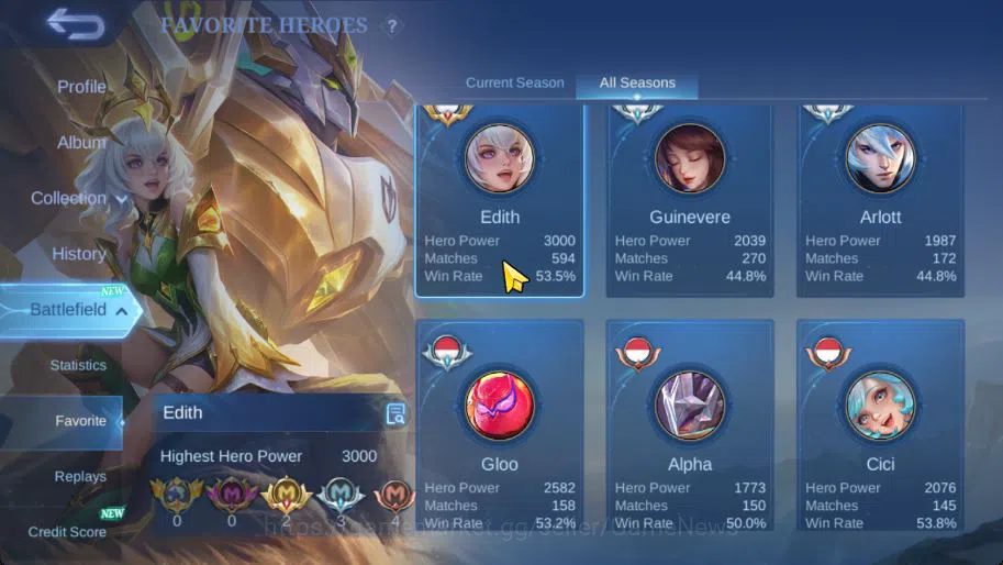 Mobile Legends: Bang Bang Accounts Hero 83|Skin 160|CC Khufra,LBox Kimmy,P ACE Cici,V image 11