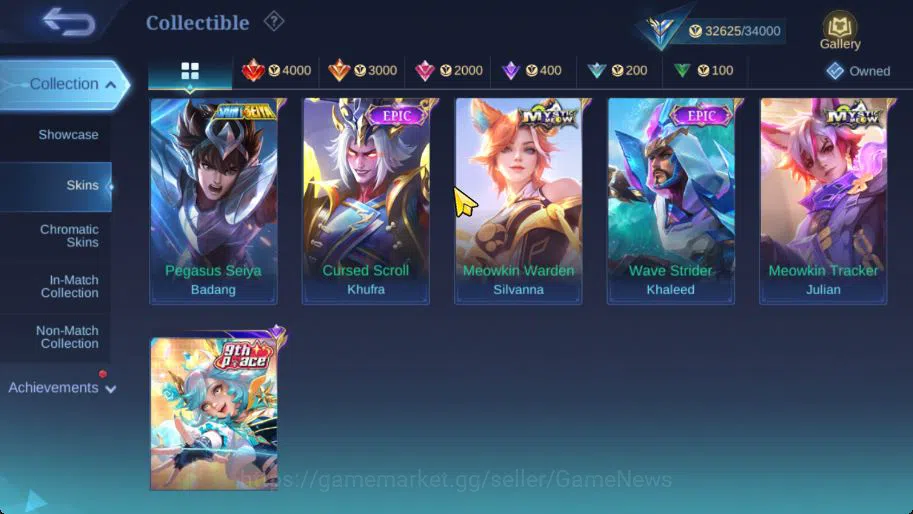 Mobile Legends: Bang Bang Accounts Hero 83|Skin 160|CC Khufra,LBox Kimmy,P ACE Cici,V image 8