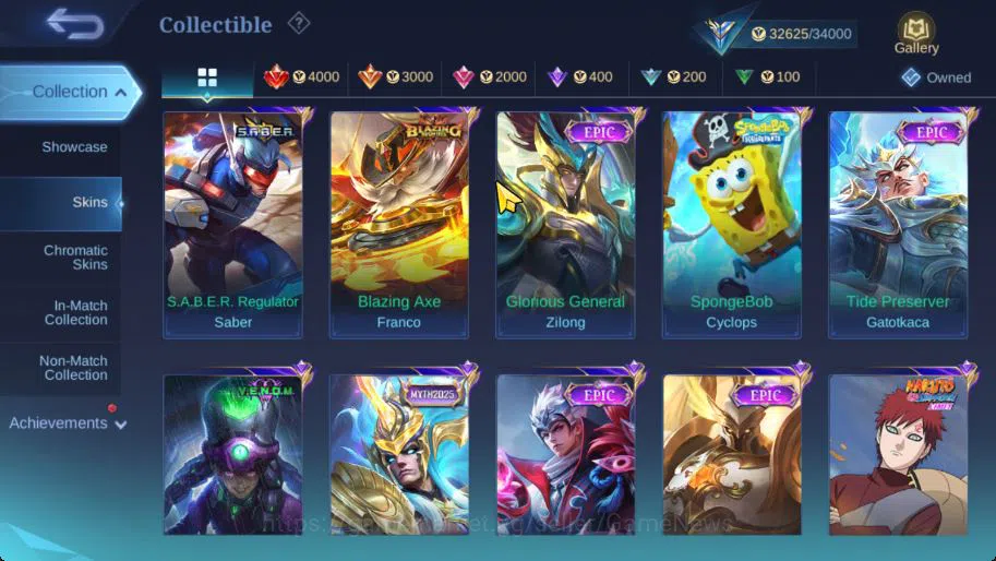 Mobile Legends: Bang Bang Accounts Hero 83|Skin 160|CC Khufra,LBox Kimmy,P ACE Cici,V image 9