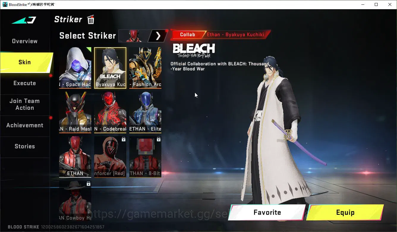 Blood Strike Accounts ASIA|Collab 7DS [Karl98,QBZ95-DarkNes],BLEACH Byak image 11