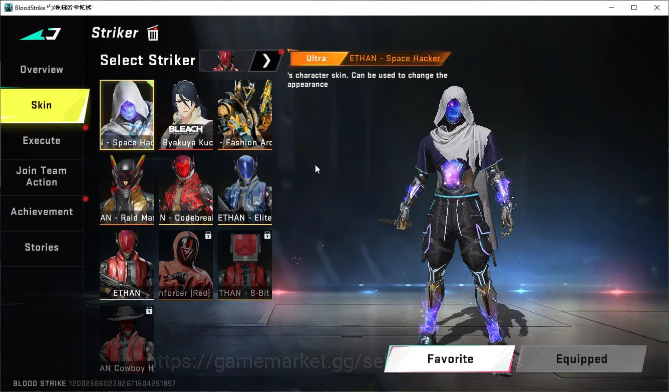 Blood Strike Accounts ASIA|Collab 7DS [Karl98,QBZ95-DarkNes],BLEACH Byak image 8