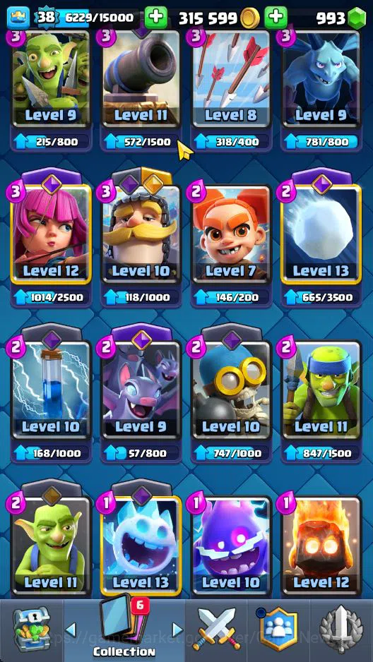 Clash Royale Accounts Lv 38|Trophy 9043|KTL 13|Limit Skin|Total Card 121 image 10