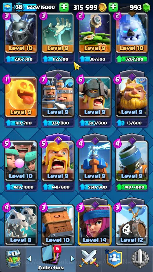 Clash Royale Accounts Lv 38|Trophy 9043|KTL 13|Limit Skin|Total Card 121 image 11