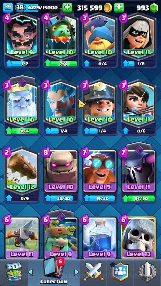 Clash Royale Accounts Lv 38|Trophy 9043|KTL 13|Limit Skin|Total Card 121 image 14