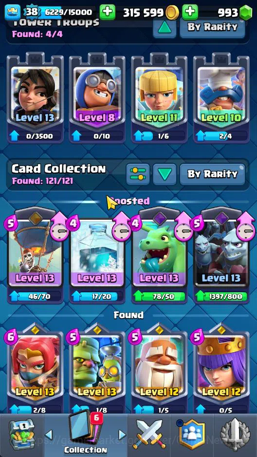 Clash Royale Accounts Lv 38|Trophy 9043|KTL 13|Limit Skin|Total Card 121 image 16