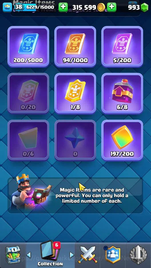 Clash Royale Accounts Lv 38|Trophy 9043|KTL 13|Limit Skin|Total Card 121 image 7