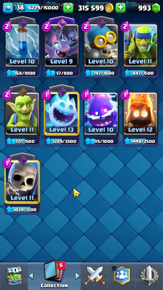 Clash Royale Accounts Lv 38|Trophy 9043|KTL 13|Limit Skin|Total Card 121 image 9