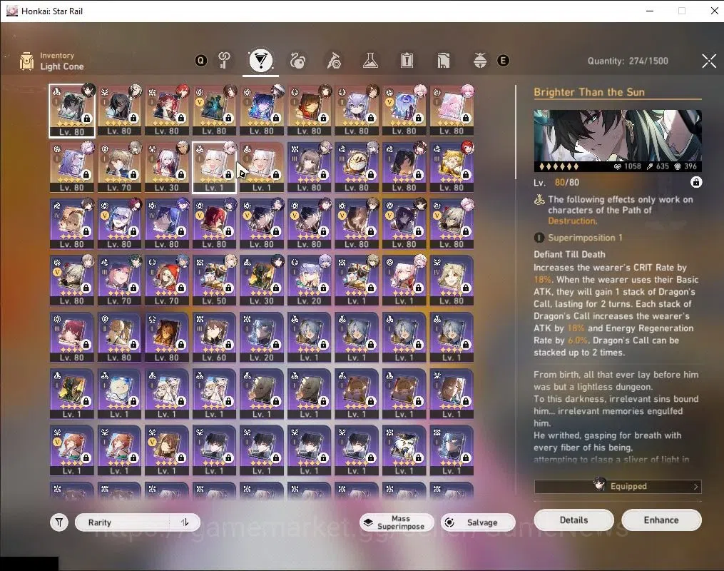 Honkai Star Rail Accounts ASIA|TL 70|20 Limited|Castorce Prem Team|(Cyrene E image 10
