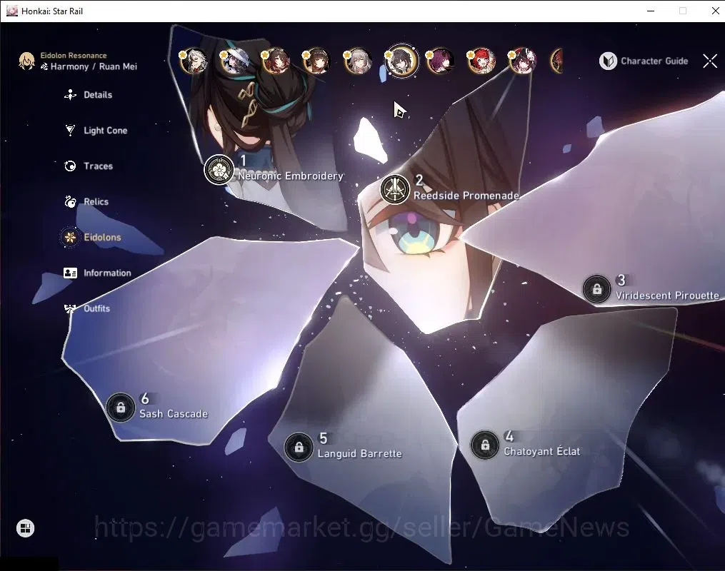Honkai Star Rail Accounts ASIA|TL 70|20 Limited|Castorce Prem Team|(Cyrene E image 7