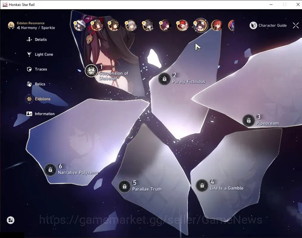 Honkai Star Rail Accounts ASIA|TL 70|20 Limited|Castorce Prem Team|(Cyrene E image 8