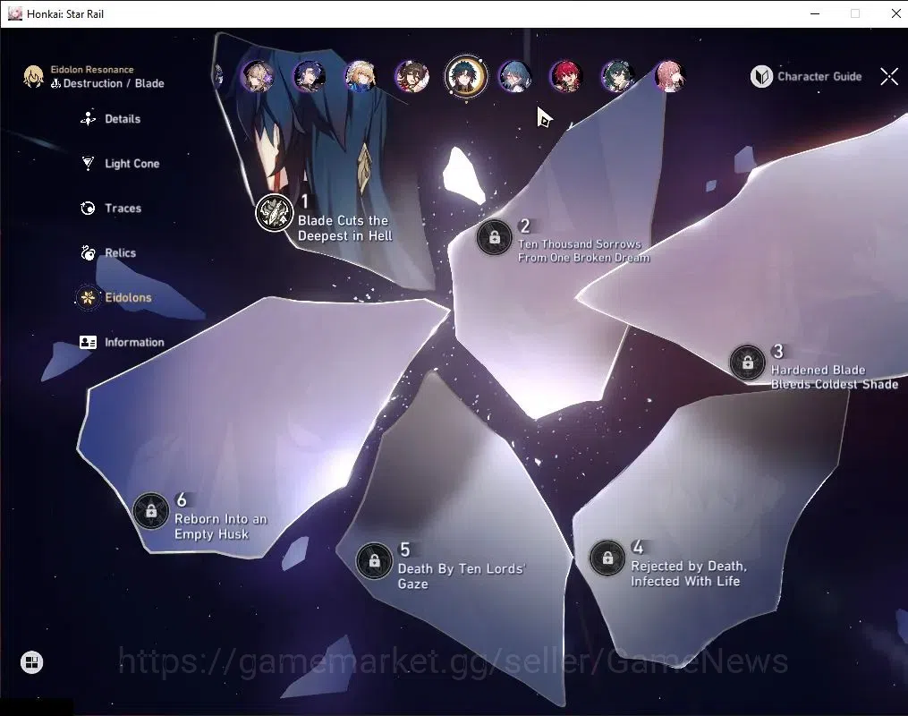 Honkai Star Rail Accounts ASIA|TL 70|20 Limited|Castorce Prem Team|(Cyrene E image 9
