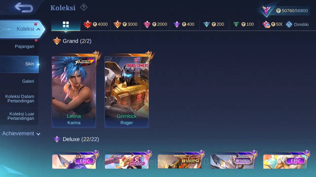 Mobile Legends: Bang Bang Accounts Hero 130 | Skin 247 | Transformers Roger | Lighbor image 2