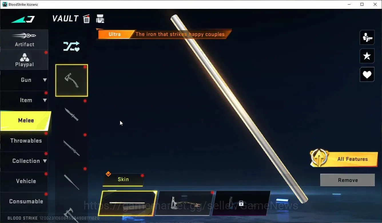 Blood Strike Accounts Collab Skin ASIA|MELEE Sticky+Collab OPM SKS,Ethan-Mumen Rider,Enzo+9 ULTRA[4 Pitch 1