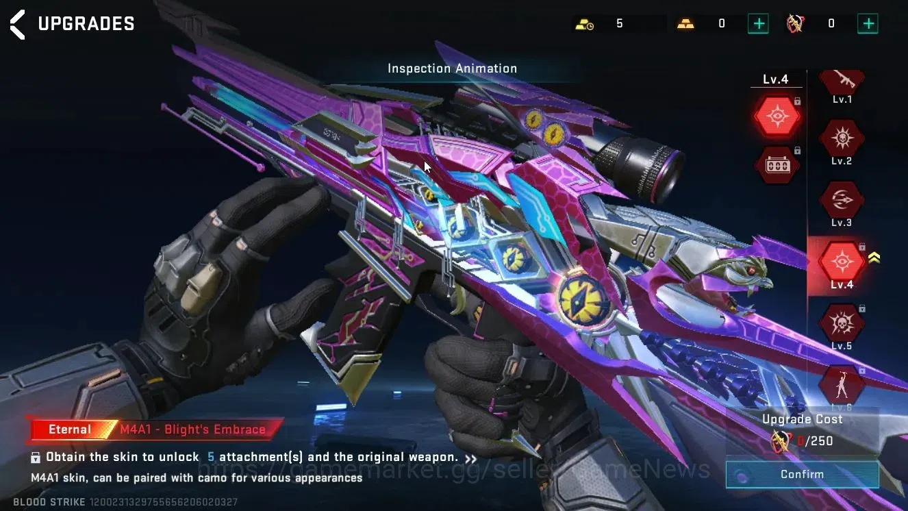 Blood Strike Accounts ASIA|ETERNAL[M4A1 Lv4,KAG-6 Lv3]|Colab EVA[SCAR]|U image 12