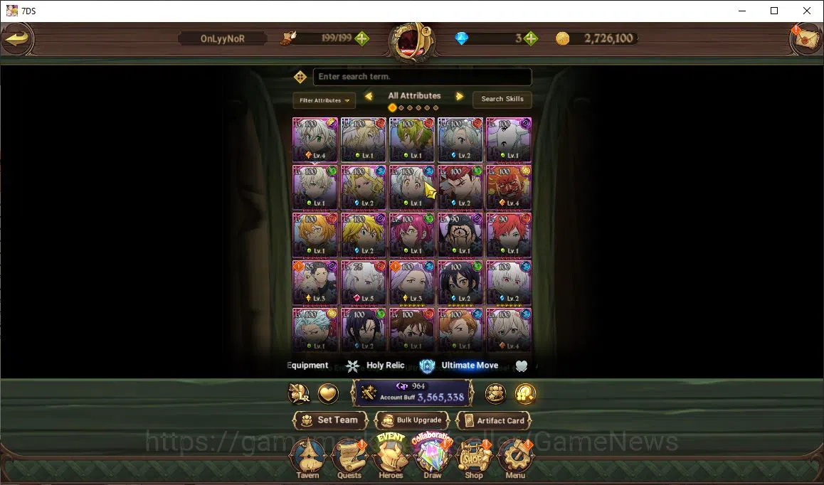 The Seven Deadly Sins: Grand Cross Accounts Asia|3,5M CC|3 LR+6 UR+ Collab ReZero,FF|Brunhild, image 15