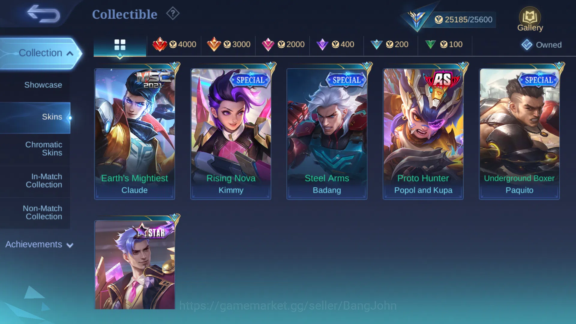 Mobile Legends: Bang Bang Accounts Hero 75 | Skin 112 | Prime Granger | Lightborn Gra image 10