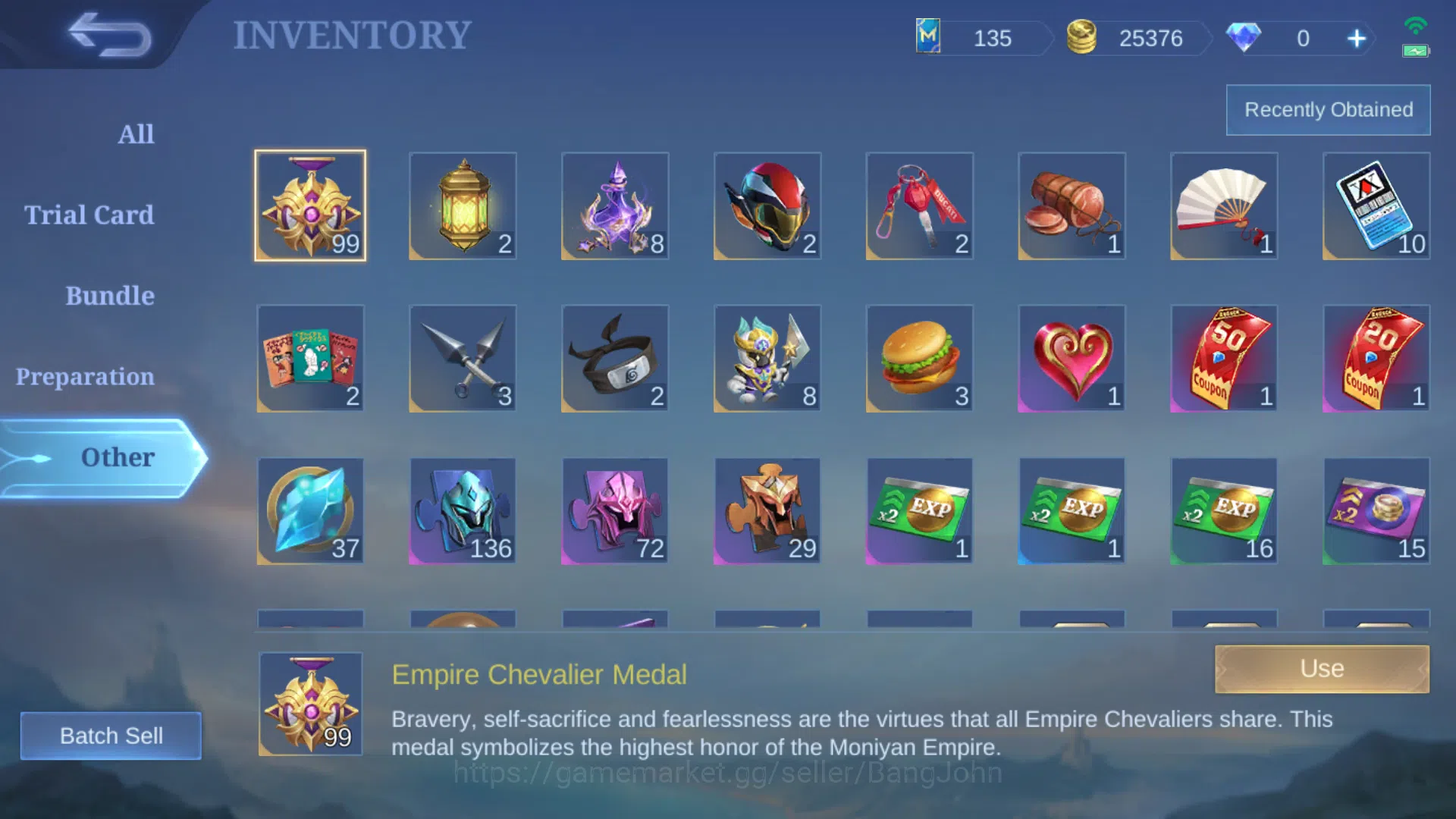 Mobile Legends: Bang Bang Accounts Hero 75 | Skin 112 | Prime Granger | Lightborn Gra image 11