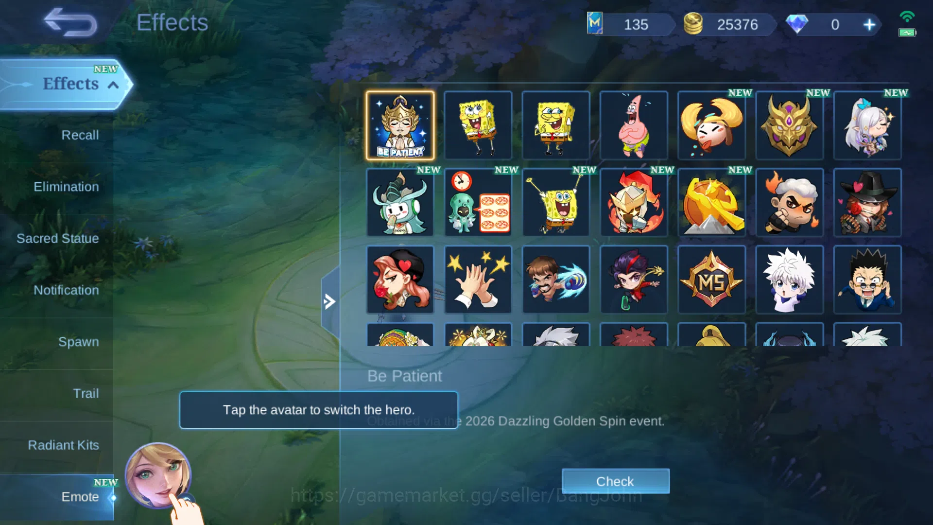 Mobile Legends: Bang Bang Accounts Hero 75 | Skin 112 | Prime Granger | Lightborn Gra image 15