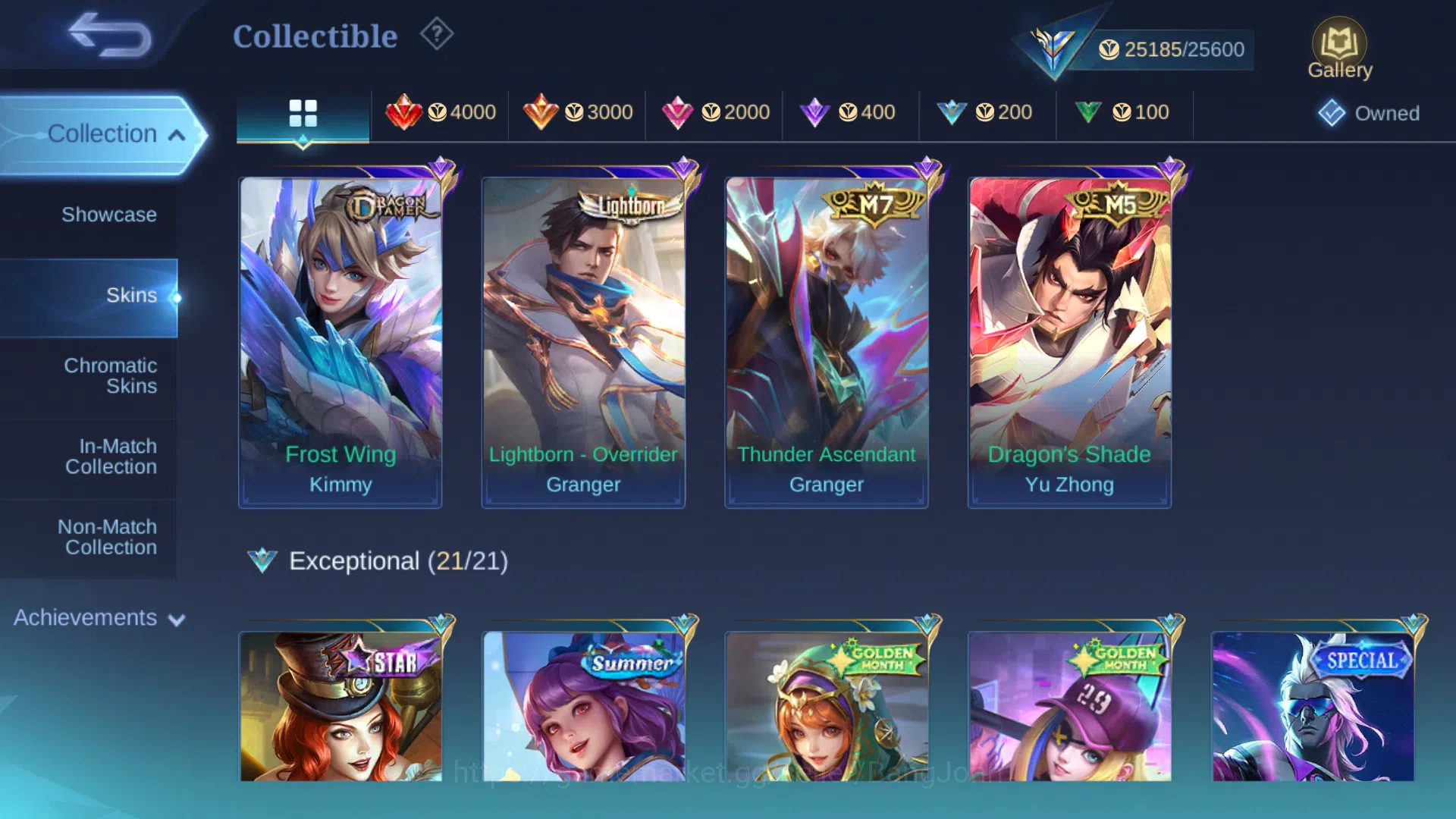 Mobile Legends: Bang Bang Accounts Hero 75 | Skin 112 | Prime Granger | Lightborn Gra image 9