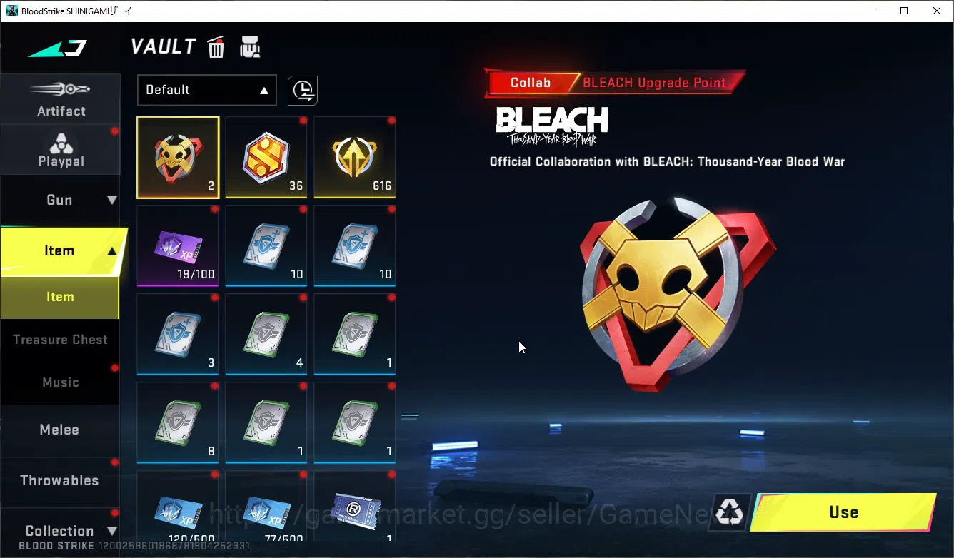 Blood Strike Accounts ASIA|Collab BLEACH Lv2 M82-Tensa Zangetsu,Byakuya, image 14