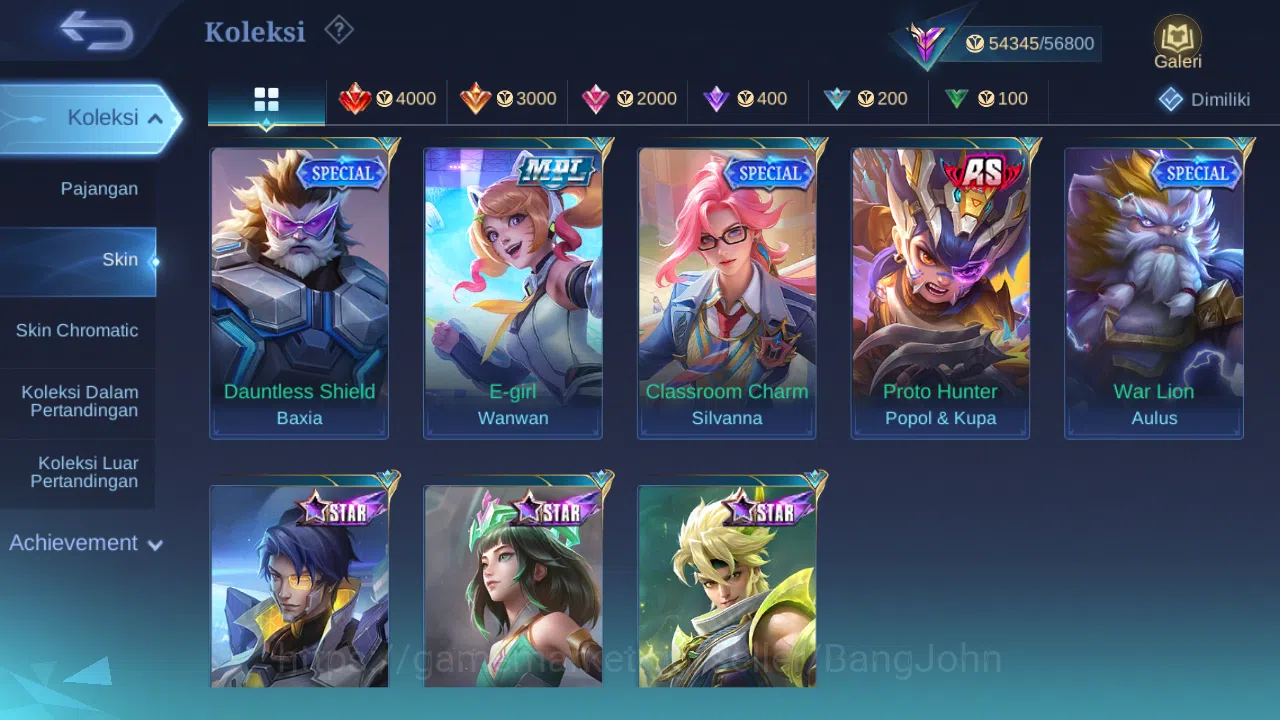 Mobile Legends: Bang Bang Accounts Hero 132 Skin 271 | Luckybox Johnson | Annual Kagu image 11