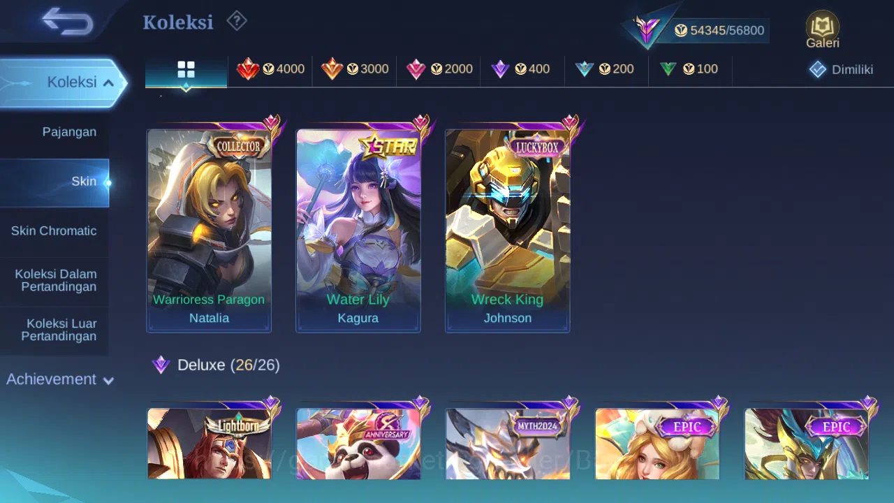 Mobile Legends: Bang Bang Accounts Hero 132 Skin 271 | Luckybox Johnson | Annual Kagu image 2