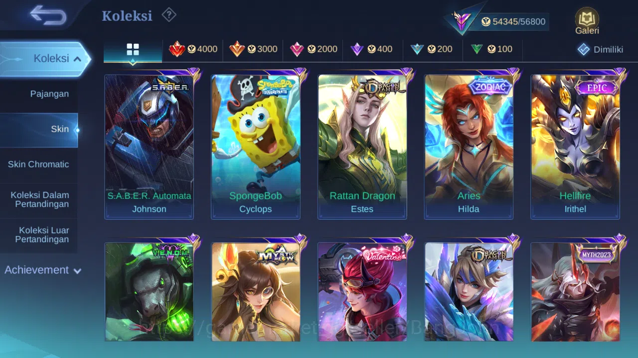 Mobile Legends: Bang Bang Accounts Hero 132 Skin 271 | Luckybox Johnson | Annual Kagu image 5