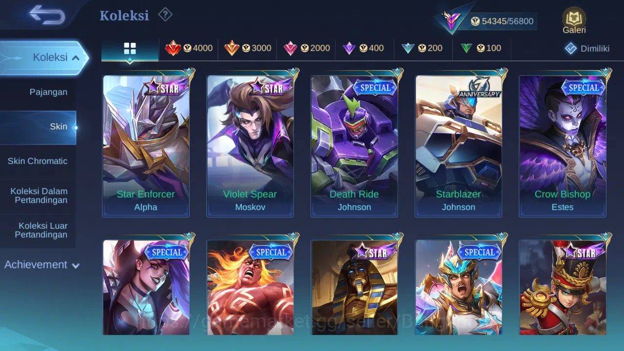 Mobile Legends: Bang Bang Accounts Hero 132 Skin 271 | Luckybox Johnson | Annual Kagu image 9