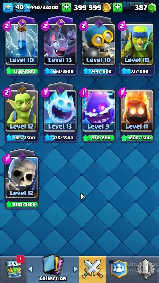 Clash Royale Accounts Lv 40|Trophy 8864|KTL 13|11 EVO 4 Champ 21 Legend image 13