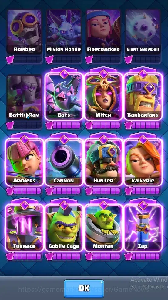 Clash Royale Accounts Lv 40|Trophy 8864|KTL 13|11 EVO 4 Champ 21 Legend image 16