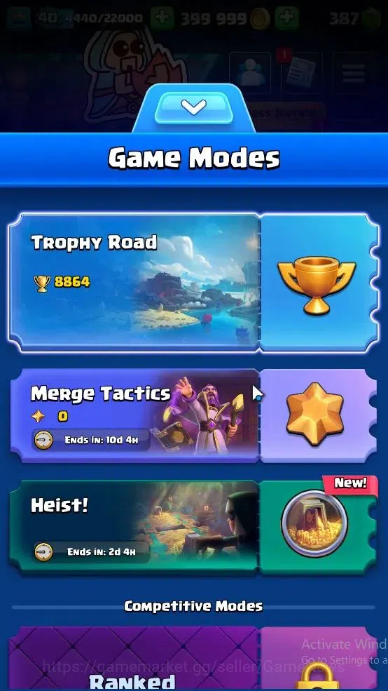 Clash Royale Accounts Lv 40|Trophy 8864|KTL 13|11 EVO 4 Champ 21 Legend image 3