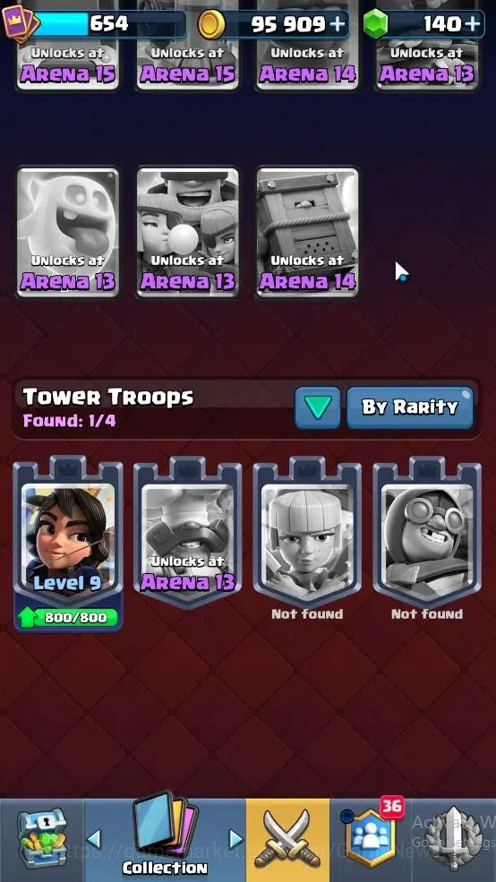 Clash Royale Accounts High-End Lvl 654|Trophy 3948|KTL 10|Card 79|3 EVO,5 legendary 9 Epic,26 Rare,27 Common|Gems 140|Take 11