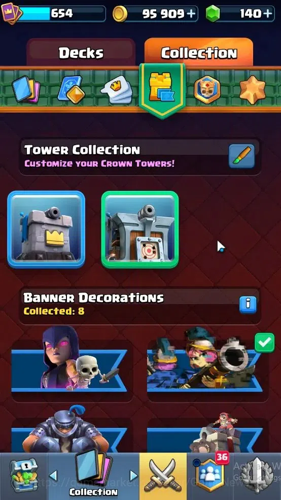 Clash Royale Accounts High-End Lvl 654|Trophy 3948|KTL 10|Card 79|3 EVO,5 legendary 9 Epic,26 Rare,27 Common|Gems 140|Take 8