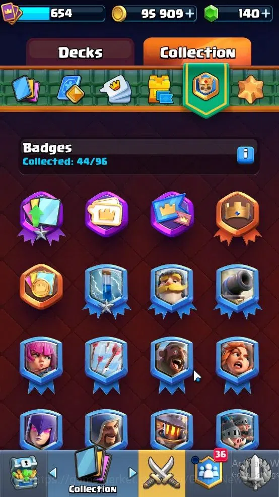 Clash Royale Accounts High-End Lvl 654|Trophy 3948|KTL 10|Card 79|3 EVO,5 legendary 9 Epic,26 Rare,27 Common|Gems 140|Take 9