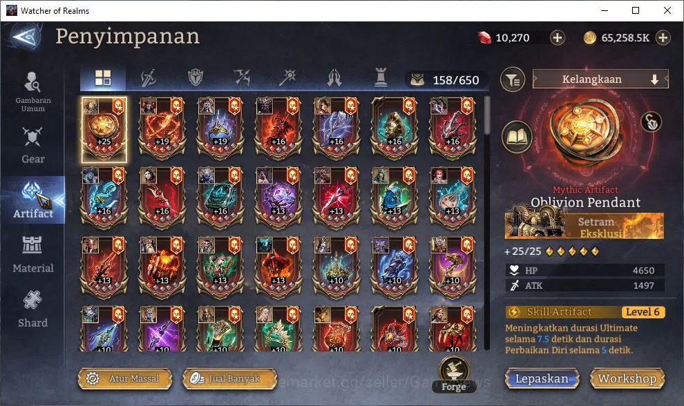 Watcher of Realms Accounts Global 60X|Lv100|9,2M Power|10K Gems|11 Lord[Praet image 18