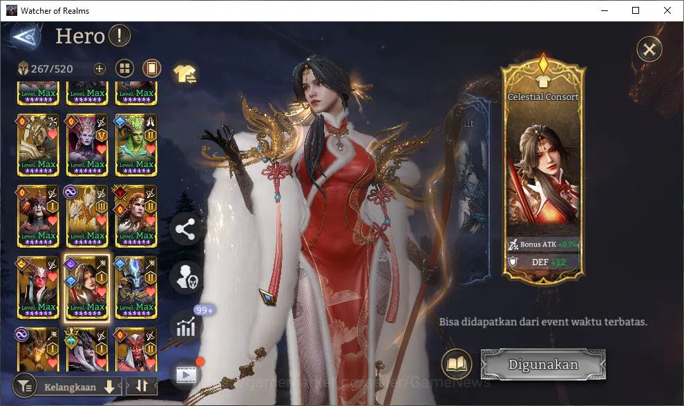 Watcher of Realms Accounts Global 60X|Lv100|9,2M Power|10K Gems|11 Lord[Praet image 3