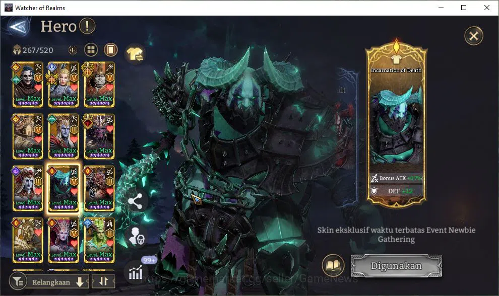 Watcher of Realms Accounts Global 60X|Lv100|9,2M Power|10K Gems|11 Lord[Praet image 6