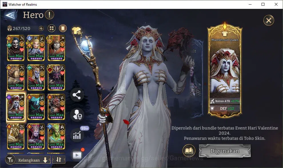 Watcher of Realms Accounts Global 60X|Lv100|9,2M Power|10K Gems|11 Lord[Praet image 7