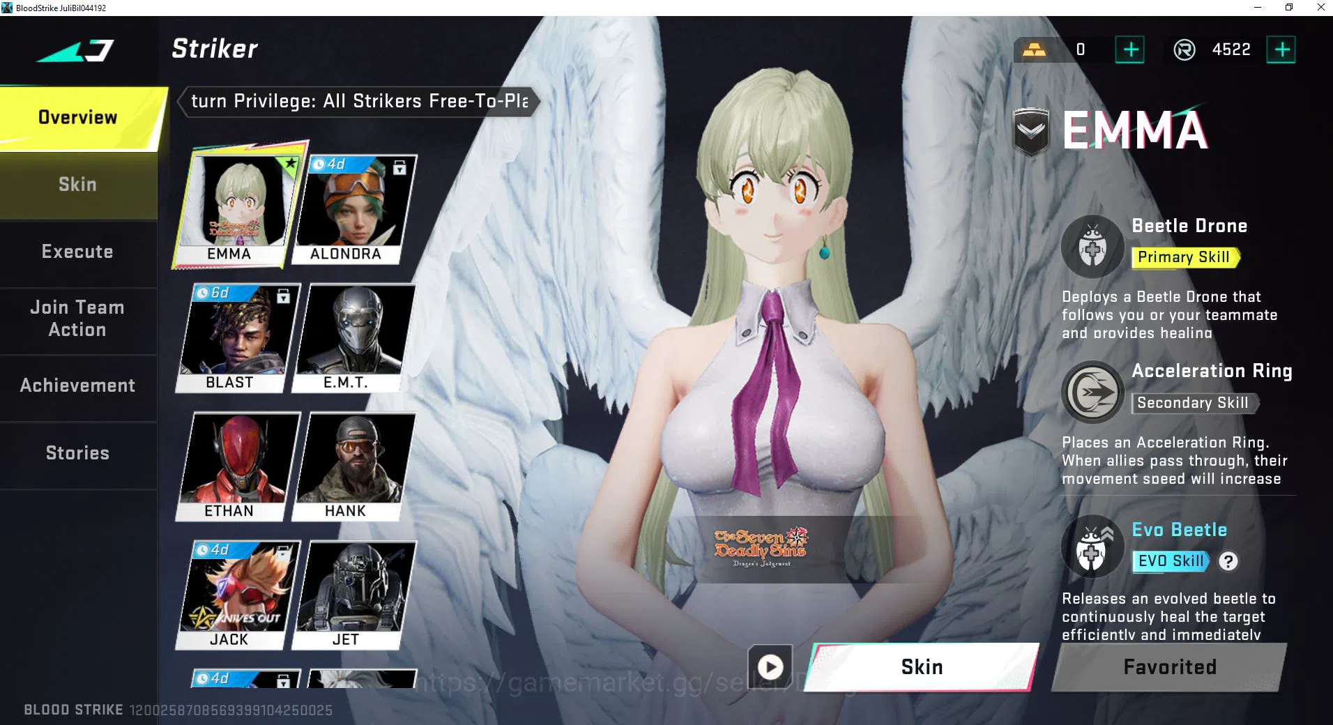 Blood Strike Accounts ASIA Silver 4|Collab SDS: Emma, Elizabeth Goddess| image 12