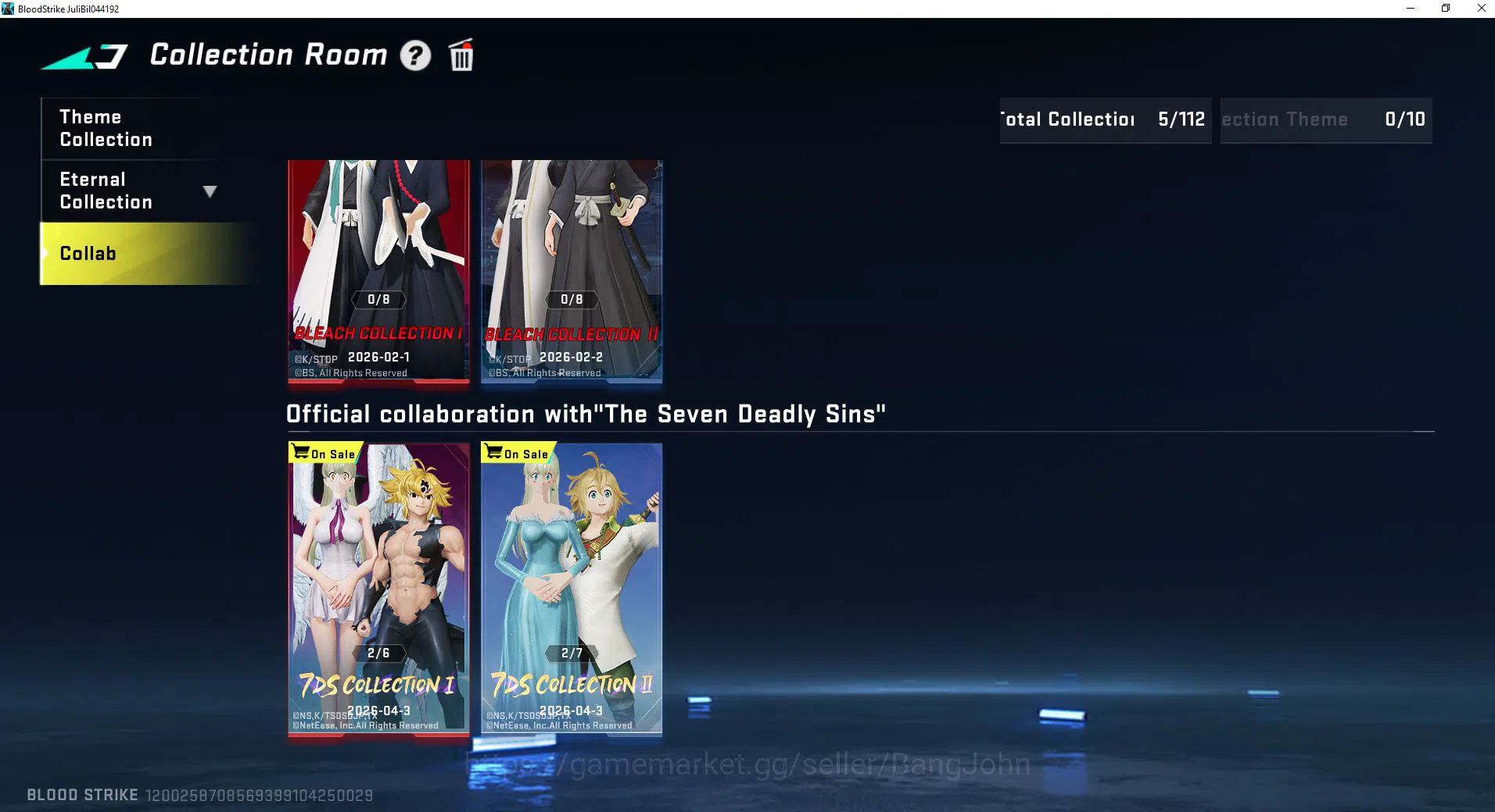 Blood Strike Accounts ASIA Silver 4|Collab SDS: Emma, Elizabeth Goddess| image 3