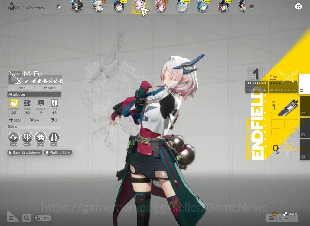 Arknights: Endfield Accounts NA/EU Starter Account | Mi Fu + Weapon Selector | image 3