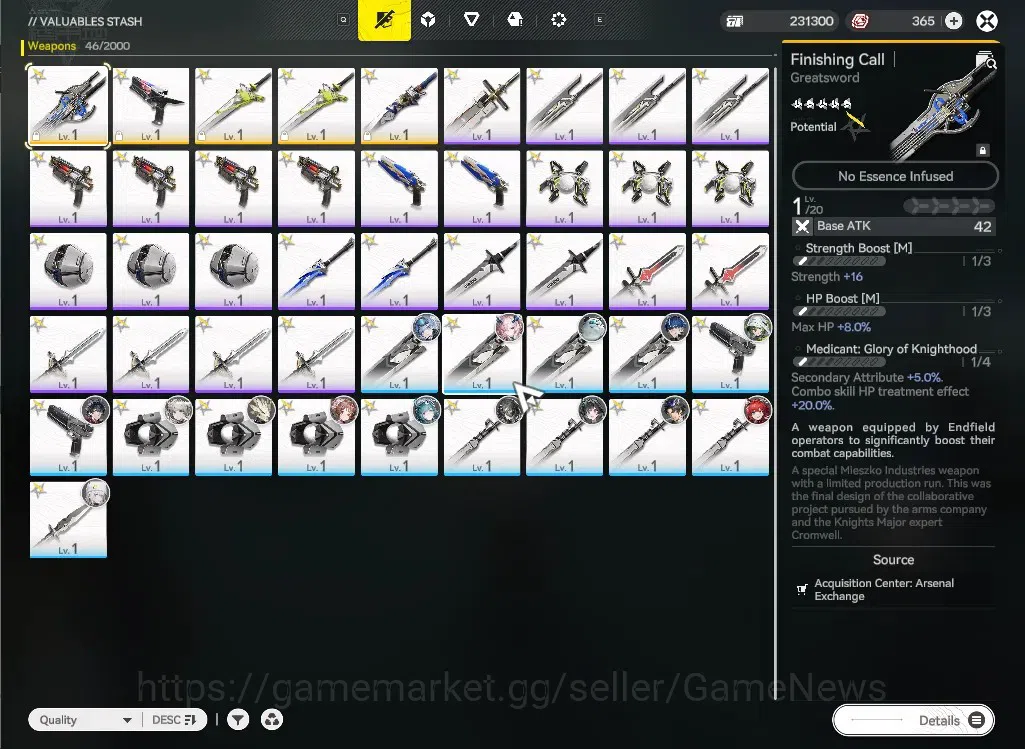 Arknights: Endfield Accounts NA/EU Starter Account | Mi Fu + Weapon Selector | image 7