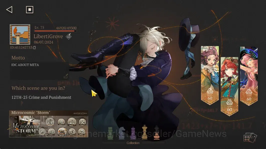 Reverse: 1999 Accounts GLOBAL|Lv75|32(*6Crew)(8Limit)|BloodtitheTeam[Naut image 2