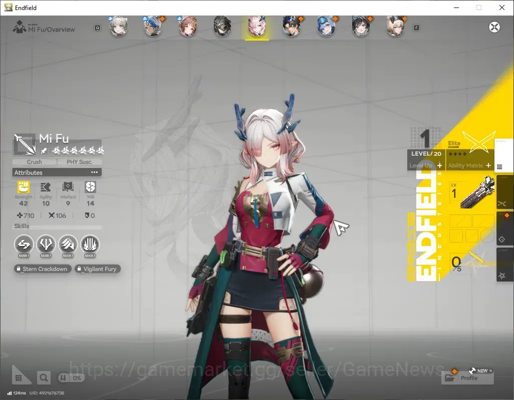 Arknights: Endfield Accounts ASIA|Lv 30|Ars 8,9k|3 SSR (2 Limit) + 3 (*6 Wep)|[ image 4