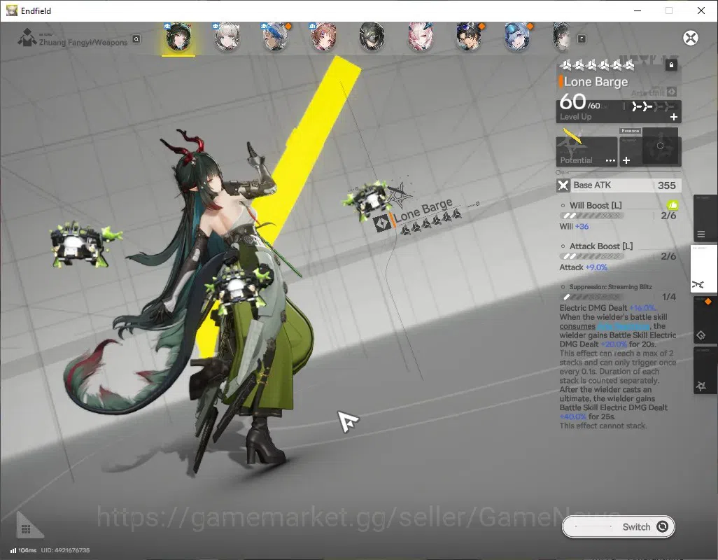 Arknights: Endfield Accounts ASIA|Lv 30|Ars 8,9k|3 SSR (2 Limit) + 3 (*6 Wep)|[ image 7