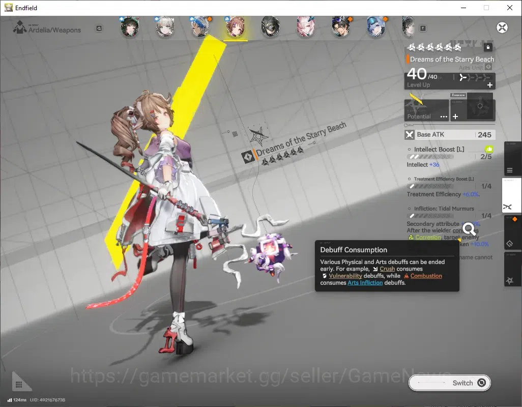 Arknights: Endfield Accounts ASIA|Lv 30|Ars 8,9k|3 SSR (2 Limit) + 3 (*6 Wep)|[ image 8
