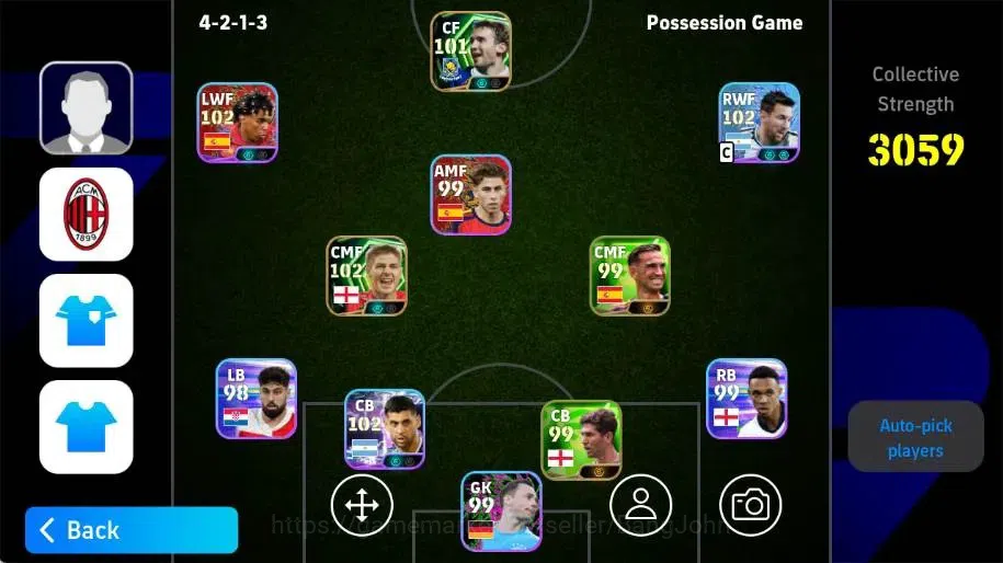 eFootball Accounts Others Mobile|PW 3059|Cristian Romero ShowT,Steven Gerrard Epic|2026|Check SS EFB2289B 1