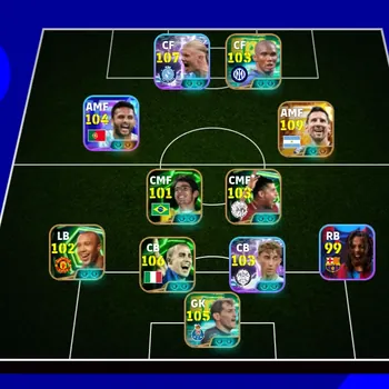 eFootball Accounts Legends & Iconic Players EFOOTBALL COLECTIVE 3222+ | BIGTIME MESSI,SAMUEL ETOO,E HALLAND,G RAMOS,F