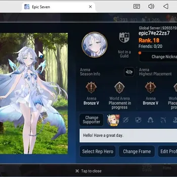 Epic Seven Accounts Starter Global unver|Starter Prolog|3ML(Lisette,DB senya,DDR)|PoH+Bless ON|thater untouch|733